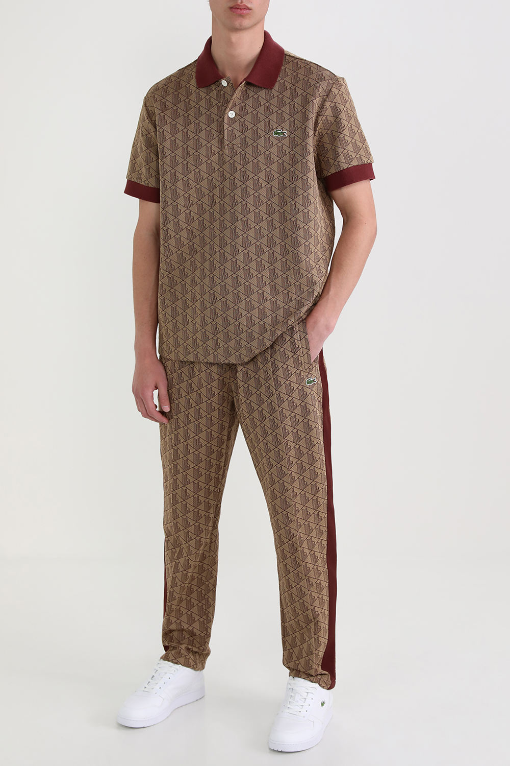 חולצת פולו עם טקסטורה